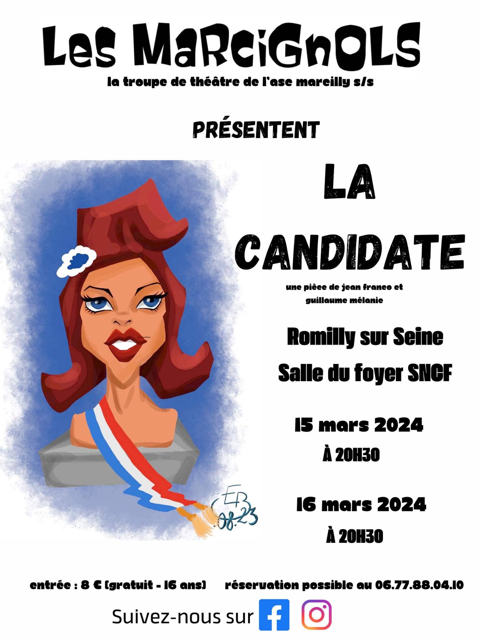 La candidate à Marcilly/Seine